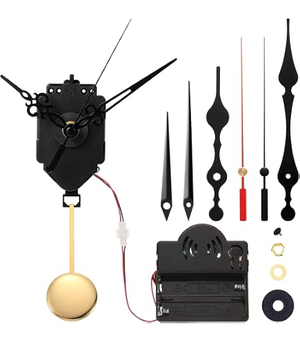 Mouvement Pendulaire Quartz Silencieux - Kit Complet Avec 3 Sets D'Aiguilles Et Pendule Pour Horloge DIY