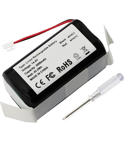 Batteria Sostitutiva Agli Ioni Di Litio MXJFYY Da 14,4 V 3400 MAh 48,96 Wh Compatibile Con Shark Ion Robot RV1001AE, R75, R85, S87, RV751, RV1000, RV2001 RV2001WD, R3Z, R4Z - 9