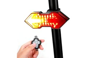 Rear Bike Lights TKMARS Bicycle Rear Light Powerful LED Bike Rear Light Rechargeable Bike Rear Light with 5 Fixed and Flashing Modes