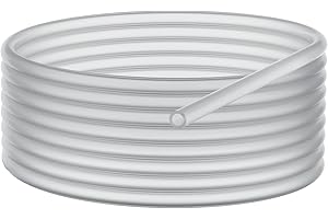 Stonylab Tubo in Silicone Puro per Uso Alimentare ad Alta Temperatura - Gomma Naturale 12 mm OD 8 mm ID Altamente Elastico e Resistente, 3 Metri