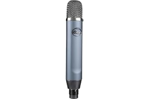 LOGITECH FOR CREATORS Blue Ember XLR Microphone Électrostatique pour l’Enregistrement, le Podcasting et le Streaming, Capsule Cardioïde et Support de Montage sur Pied de Micro - Noir