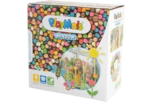 PlayMais Window Kit de Manualidades Primavera/Verano para niños a Partir de 3 años I 2300 Piezas de Colores Formato Mosaico I estimula la Creatividad y la motricidad I Regalo para niñas