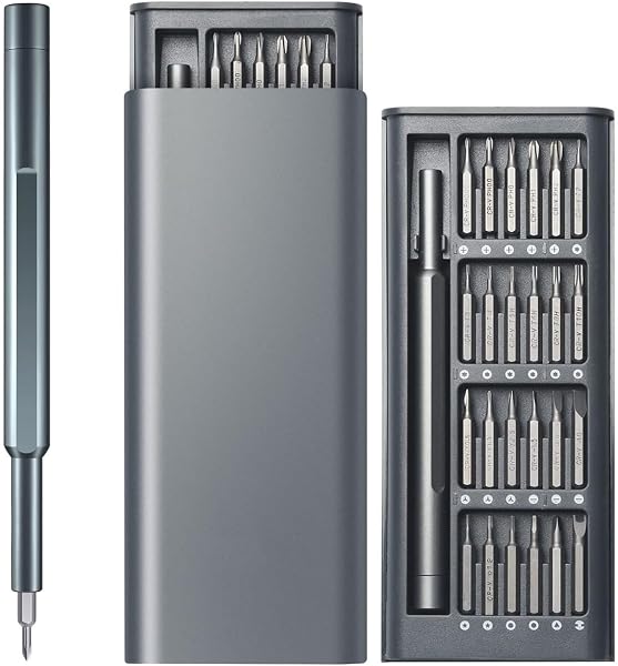ANYUAN Screwdriver Set, 24 in 1 Precision Mini Screwdriver,Magnetic Driver Bits Set with Aluminum Case Repair Kit,Suitab