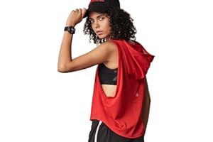 HANYOMO Mujer Fitness Sin Mangas Malla Hoodies Sudadera Deportes Camisetas Ejercicio Tops