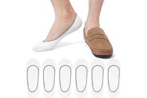 Blu Ninfee No Show Socks Mens 9-12 6-8, 6Pairs Invisible Socks Men Multipack Low Cut Liner Footsies Hidden In Shoe for Loafer Summer