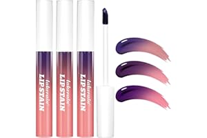 BQQCOB Lip Stain Peel Off - Lip Tint Lip Stain Long Lasting - Lip Tattoo Peel Off -Transfer Proof, Matte Finish, Waterproof Formula, Lip Makeup For Women-3pcs