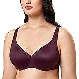 AISILIN Women's Seamless Bra Full Coverage Plus Size Unlined Cup Smooth Support