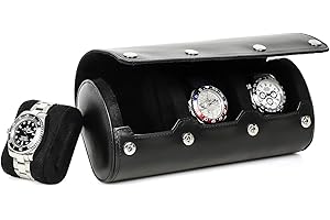 Hiram Oglądaj etui podróżne dla mężczyzn 3 zegarki ręcznie robione zegarki z prawdziwej skóry pudełko do przechowywania elastyczna poduszka przenośne zegarki organizer podróżny