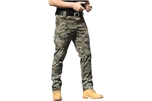 MOKBAY Cargohose Herren Stretch Camouflage Taktische Security Arbeitshosen Männer Outdoor Militär Tactical Baggy Hosen