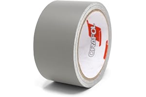 Finest Folia 10 Metros de Tiras Decorativas Mate Para Coche, Camión, Moto, Barco, Modelismo, Manualidades, Decoración - Adhesivas Autoadhesivas (Gris Medio Mate, 50 mm de Ancho)