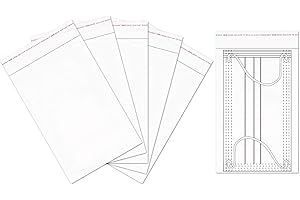 KNR HARMONY Bolsas Celofán Autoadhesivas 13x18cm 100 piezas Bolsas de Transparentes Plástico OPP Adhesivas 50µm Contacto con la seguridad alimentaria para Panadería Galletas Dulces Jabones(15 Tamaños a Elegir)​