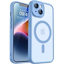 Cover Magnetica Con Cuore Per IPhone 14 - Compatibile MagSafe, Protezione Fotocamera, TPU Morbito, Galvanizzata Bianca, Design Unico