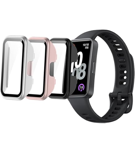Disscool Custodia Protettiva Con Vetro Temperato Per Huawei Band 7 / Band 6 / Honor Band 6/7