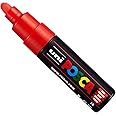 Posca Uni PC-7M Paint Marker Art Pens - Large Bullet Nib 4.5-5.5mm - 15 Colours - New for 2017 - Red