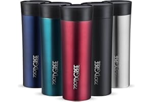 720°DGREE Travel Mug “PleasureToGo“ - 450ml - Leakproof, BPA-Free Stainless Steel Thermo Cup for Coffee & Tea to Go with Lid - Vacuum Insulated Flask - For Hot & Cold Drinks When- & Wherever you Want