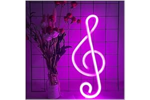 ENUOLI Nota musicale NOTA NEON SEGNI MUSICA NOTA A forma di LED Light Segno USB/Batteria Appeso Luce notturna per camera da letto decorazione della parete Musica Nota NOTA LUCI AL NEON LUCI DI ILLU