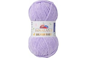 GENERIC Strickfein Himalaya Dolphin Baby Wolle Garn Baumwolle Strickwolle zum Stricken häkeln (80305 Helles Lila)