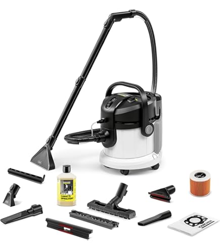 Nettoyeur De Tapis Kärcher Puzzi 10/1, Compact Avec Brosse Sol, 1250W, 10L