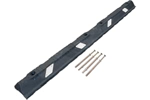 STREET SOLUTIONS UK 1800mm Car Wheel Stop for Parking Spaces - One Bumper Per Bay - Heavy Duty and UK Made with Fixing Bolts (White)