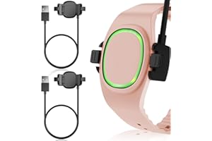 ZOOROO 2 Pack Magic Band Charger Compatible with Disney-Magic Band Plus, 3.3ft Replacement Charger Only Compatible with Disney-Magic Band+, Black