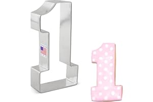 Ann Clark Cookie Cutters Cortador de galletas número 1 grande - 11,5 cm - Acero fabricado en EE. UU.
