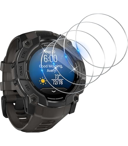 AIDOWU 4 Pièces Protection Écran Compatible Avec Garmin Instinct 3
