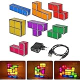 Tetris Lamp Stackable LED Table Lamp Mood Light Retro Tetris Lamp Light