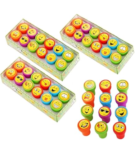 Set 80 Piezas Para Fiestas Infantiles - Lápices Flexibles Y Gomas Emoji, Relleno Para Bolsas De Regalo