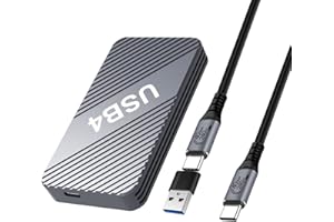 VCOM 40Gbps M.2 NVMe SSD Enclosure, M2 SSD Enclosure with USB4, Support 2280 M-Key(B+M Key), Aluminum Alloy NVMe PCIe to USB Adapter for Thunderbolt 3/4,USB 3.2/3.1/3.0