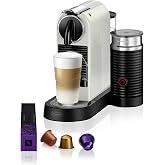 DeLonghi Nespresso Citiz EN267.WAE Capsule Coffee Maker, Special Extraction System, 1710 W, 1 L, Plastic, White