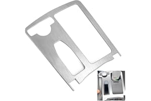 QWORK® Embellecedor Portavasos de Consola Central Coche, Compatible con Mercedes Benz Clase C W204 y Clase E W212