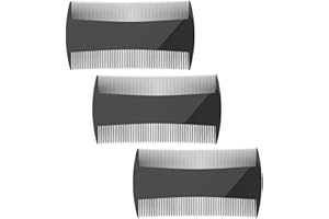‎SCJJZ SCJJZ nissenkamm,läusekamm,schuppenkamm,kamm männer,haarschneidekamm,friseur kamm,Doppelseitiger Kamm Feinzahnbart (3 Stück)