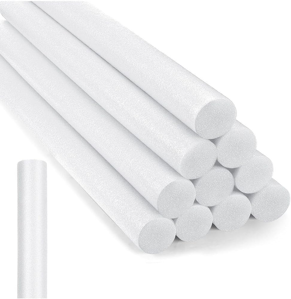 Senal Ticaret 5 Adet Beyaz Renk Yüzme Makarnası, Deniz Ve Havuz Makarnası, Köpük Sosis Beyaz