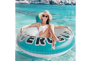 Ginkago Bouée Piscine Flotteur Gonflable Piscine Bouée Gonflable Piscine Adulte Matelas Gonflable avec 1 Porte-Boissons et 2 Poignées pour Plage, Party, Vacances