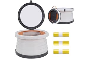 NAUXIU Potty Liners składany nocnik dla dzieci, przenośny nocnik dla dzieci, z 75 podróżnymi wkładkami