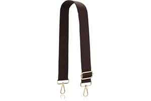 A ALLZEDREAM Allzedream - Tracolla morbida e regolabile di ricambio per borsa a tracolla, Marrone scuro, Medium, Design elegante
