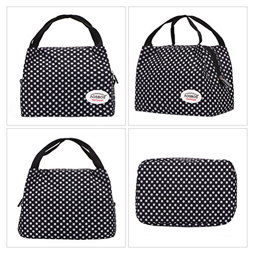 Aosbos Leichte Kühltasche Lunch Tasche Isoliertasche zur Arbeit und Schule gehen 6 Liter, 24,1 x 15,2 x 17,11 cm - 5