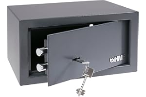 HMF 49217-11 Sejf meblowy z zamkiem dwubrodowym, 31 x 17 x 25 cm, antracyt