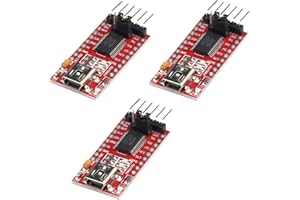 Aideepen 3 adattatori seriali FT232RL da USB a TTL per 3,3 V e 5 V