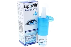 ‎PAULE & KNOPF Lipo Nit GEL-Augentropfen 0,3% - Hyaluron Gel 10 ml Pump