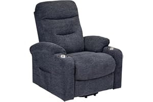 Gremium Poltrona Relax Elettrica Con Sistema Alzapersona, Massaggiante E Riscaldante Con Reclinazione a Letto E Seduta Ergonomica In Tessuto