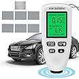 Serplex® Automotive Paint Meter Car Paint Thickness Gauge for Fe & NFe Coating High Precision Probe Automotive Paint Meter Gauge 0~2000um Range, Auto Calibration, LCD Backlight, Battery Not Included