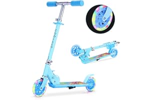 CODiLLO, Monopattino bambino, Monopattino 2 ruote con illuminazione, Monopattino Pieghevole, Monopattino per bambini, Monopattino bambina, Monopattino da 3 a 7 Anni, Monopattino bambini, Max 50 Kg