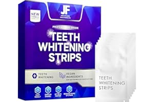 RUSEPIN JF Healthcare Professional Teeth Whitening Strips, Vegan Formula, Fast Results, Enamel Safe - Pack of 42 Strips
