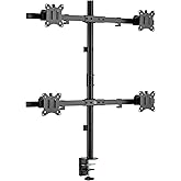 NPO STD5704B 17"-32" D&ouml;rtl&uuml; Monit&ouml;r Standı, 2x2 Kurulum, Trader/Yazılımcı Monit&ouml;r Kolu/Tutucu, 735mm Direk Y&uuml;kseklik Ayarlı, 