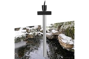 FEDOUR Teichheizung 150W - Eisfreihalter für Teiche, Koi-Teich, Gartenteichenteiser mit 5m Langem Kabel und Schwimmendem Schaumstoff