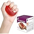 Flamingo Gel Exercise Ball for Hand, Grip Muscle Strengthening,Stress Relief, Arthritis, Finger, Wrist, Carpal Tunnel & Pain Relief | Color-Medium-Red | Size-U