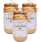 LA&Ccedil;OKO 3 Kg İsme &ndash; Kişiye &Ouml;zel Şekersiz, Saf, Katkısız Fıstık Ezmesi Glutensiz, Vegan, Doğal &Ccedil;ifte Kavrulmuş Yer Fıstığı Ezme
