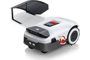 ANTHBOT Genie600 Robot Tondeuse sans Fil Périphérique- 900 m², RTK Multibande+4 Caméras d'IA, Gestion 20 Zones, Évitement d'obstacles, Recharge Automatique+Reprise de Tonte, Pente à 45 %