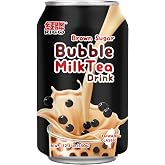 Rich Milk Tea with Bubbles - Brown Sugar 340ml | Made with premium black tea, fresh milk and crispy tapioca pearls. Authentic